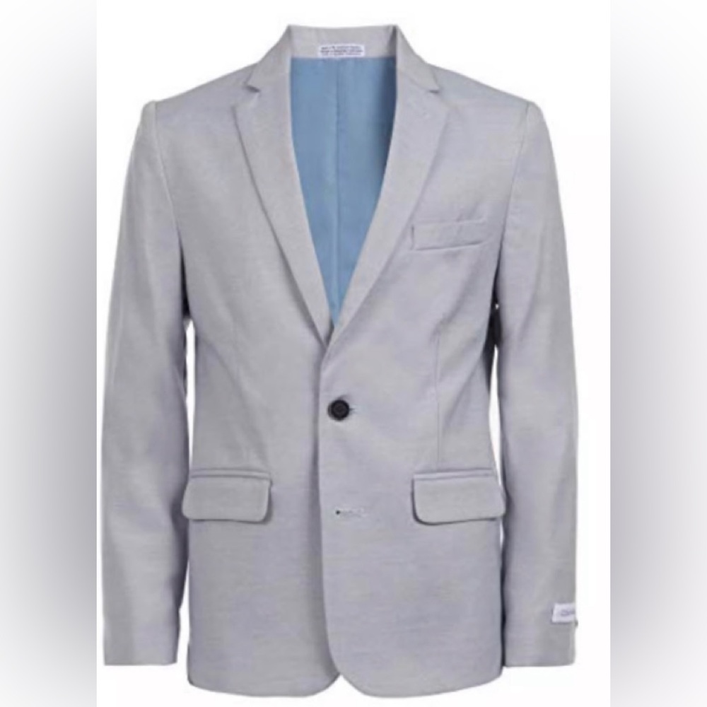 NEW| Calvin Klein Suit Top blazer| size:18 big boys| 452 misty rain pluie color